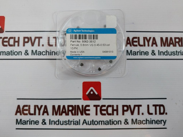 Lot Of 10X Agilent Technologies 5062-3512 Capillary Column Ferrules 0.8 Mm
