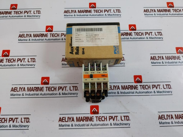 Fuji Electric Sh-4 Auxiliary Relay With Contact Block Sz-a22 Used