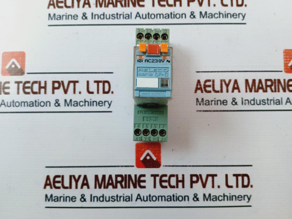 Releco C7-a20 Power Relay With Socket S7-m 3 Poll Serie Qr-c 10A Ac230V~ Used