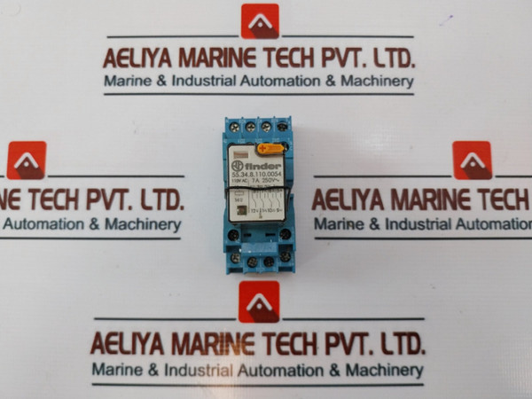 Finder 55.34.8.110.0054 Relay With Socket 5A 250V Used