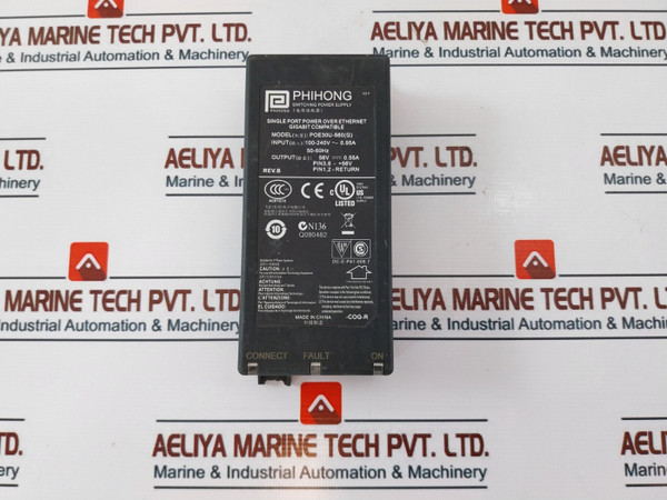 Phihong Poe30U-560(G) Switching Power Supply Adapter Rev B 50/60Hz Used