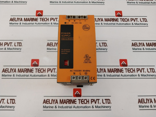 Ifm Electronic Dn2012 Power Supply Dc 24V/5A Ac 115/230V 50-60Hz Used