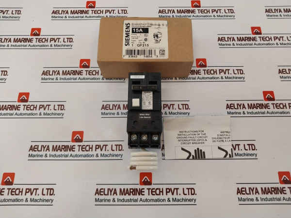 Siemens Qf215 Ground Fault Circuit Interrupter Breaker 2 Pole Qpf 15A 120/240V~ New