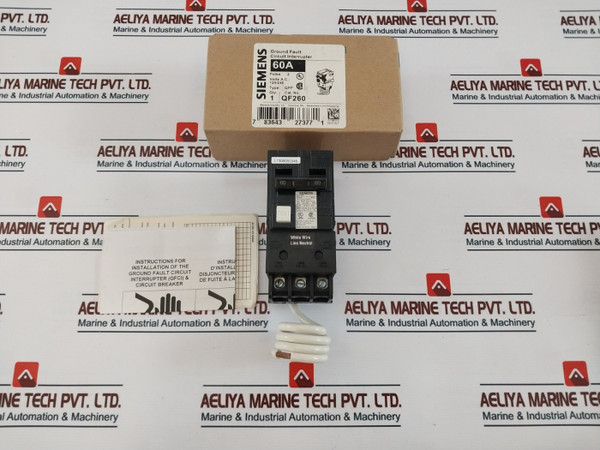 Siemens Qf260 Ground Fault Circuit Interrupter Breaker Qpf 2 Pole 60A 120-240V~ New