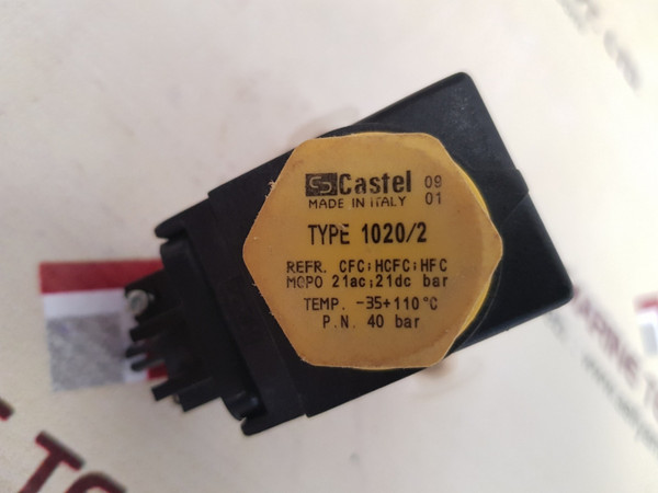 Castel 1020/2 solenoid valve type HM2 24V DC 8W CL F