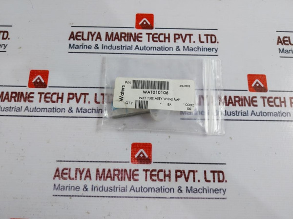 Waters Wat010106 Inlet Tube Assy W/ Ball+Seat Pmp Code Dg New