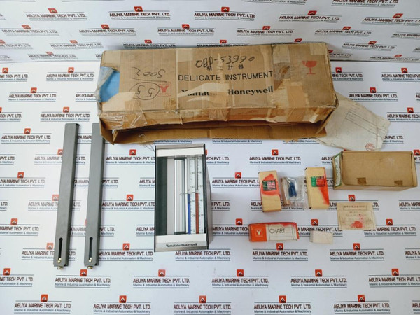 Yamatake-honeywell Kmr 210-00-x Recorder Unit + Mounting Brackets + Red Blue Ink New