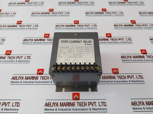 Taiyo Electric Sc-ocr-a1 Over Current Relay 450V 50/60Hz Used