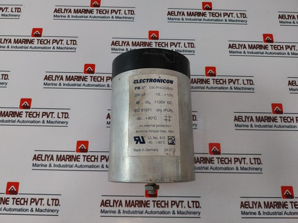 Electronicon E50.R16-204N10 High Voltage Capacitor 1100Vdc 
