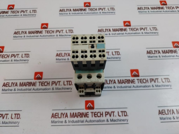 Siemens 3Rt1026-3B..0 Contactor W/ 3Rh1921-2Ha22 Aux Block