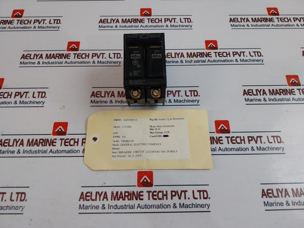 General Electric Thqb2140 Molded Case Circuit Breaker 40A 2-poll 120/240Vac