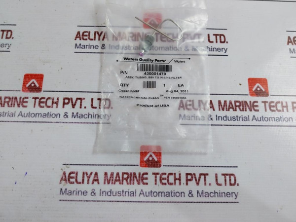 Waters 430001470 Solvent Select Valve To In-line Filter Tubing Assy Code: Bo/Kf New