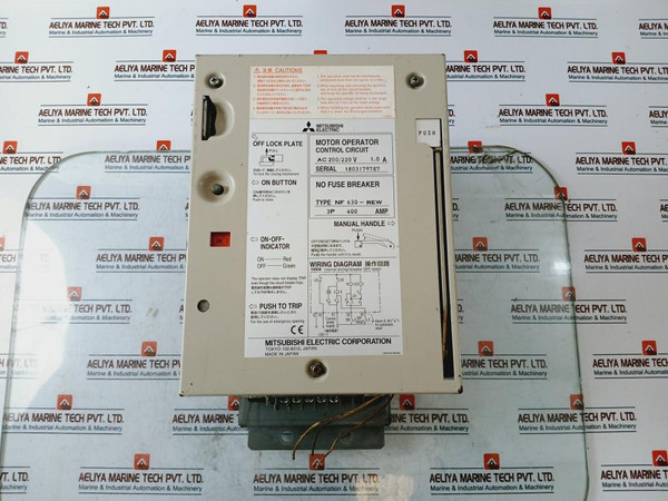 Mitsubishi Electric Nf630-rew, 3P Motor Operator Control Circuit No Fuse Breaker