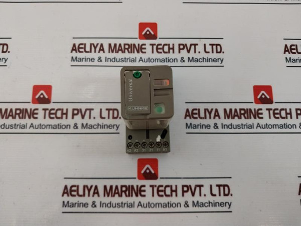 Kuhnke Uf3-24Vdc 1Fl Universal Relay W/ Socket Z396 10A 250-300Vac