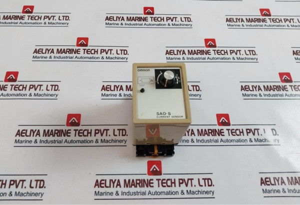 Omron Tateisi Sao-s Current Sensor With Base 24Vdc 50/60Hz Used