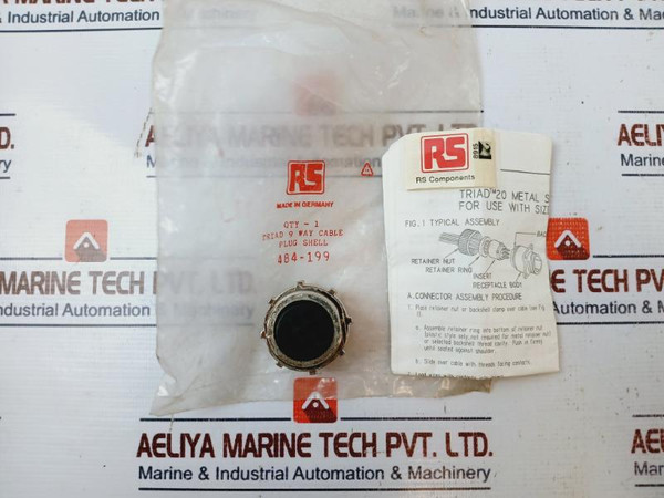 Rs Components 484-199 Triad 9 Way Panel Mount Plug Shell