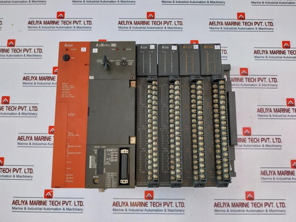 Mitsubishi Electric Melsec A62P/A2Ncpu R21/Ax81/Ay13E Plc Controller Ac85~132V Used