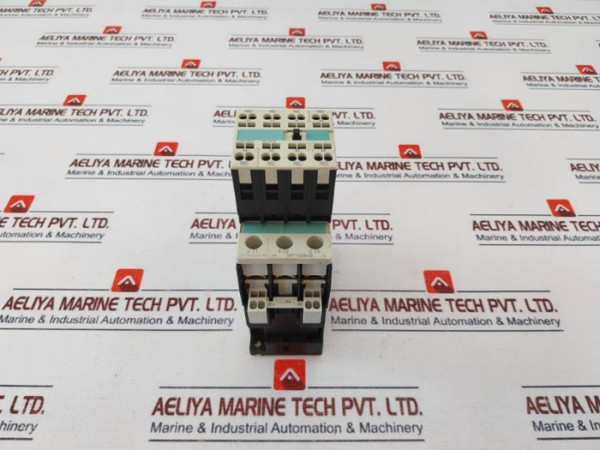 Siemens 3Rt1026-3B..0 Power Contactor W/ Auxiliary Switch Block 3Rh1921-2Ha22 Used
