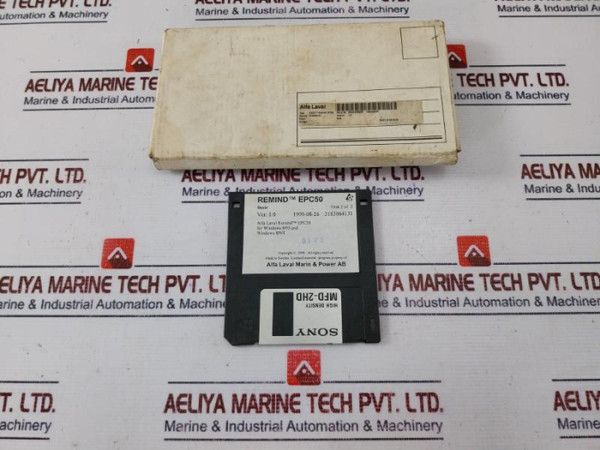 Alfa Laval Remind Epc 50 Remote Control Software In Sony Mfd-2Hd Floppy Disk New
