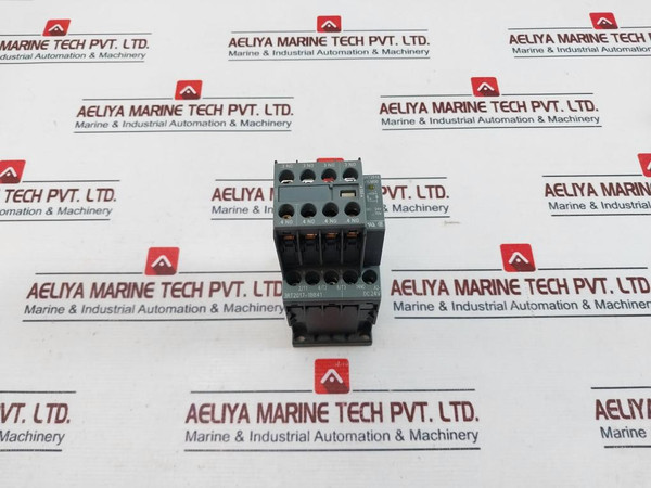 Siemens 3Rt2017-1Bb41 Contactor W/ 3Rh2911-1Fa40 Switch Block, 3Rt2916-1Lm00