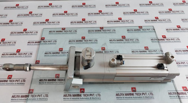 Festo Dsbc-80-160-cd3-ppsa Rod End Bearing Pneumatic Cylinder Vbqf-u-g18-e - Used