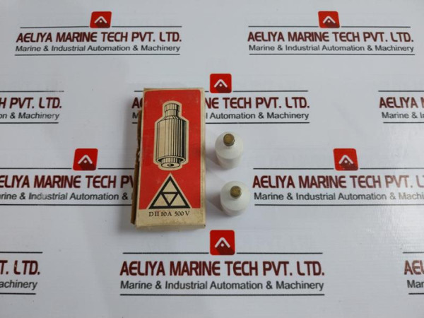 Lot Of 5X D II 10A 500V Fuse Link Bottle Fuse  - Used