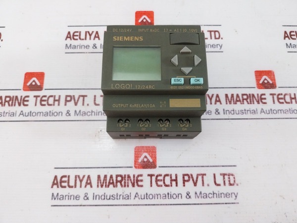 Siemens Logo 6Ed1 052-1Md00-0Ba5 Logic Mod Display Controller Dc 12/24Rc 