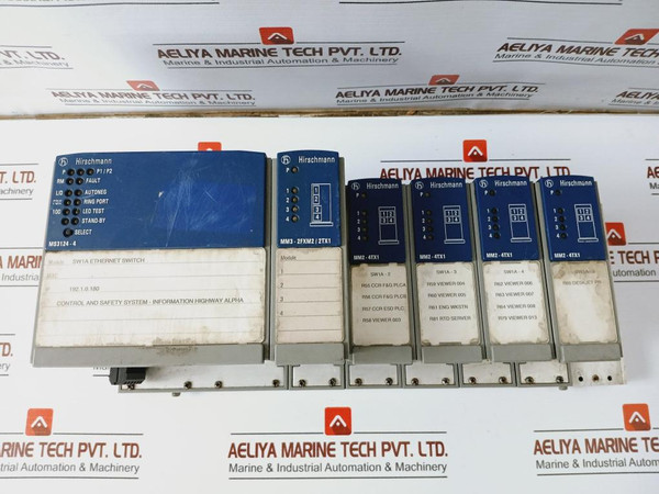 Hirschmann Mm2-4Tx1 Media Module, 4X Rj45 10/100 Mbps Ports, 943722101