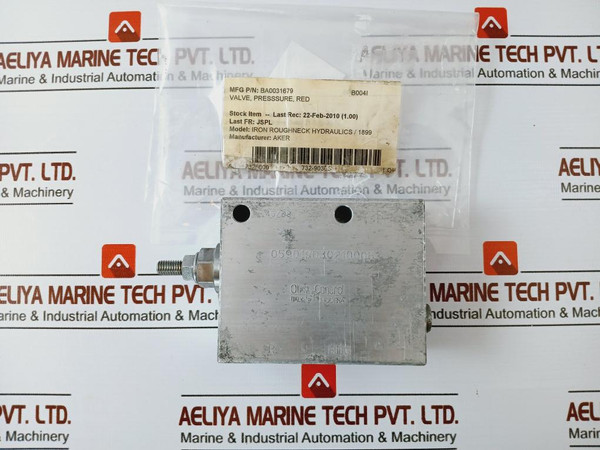 Oil Control 05901903021000B Pressure Reducing And Relieving Check Valve