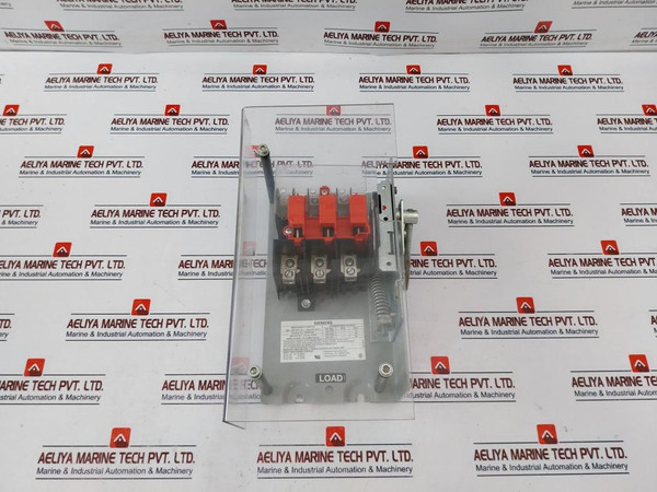 Siemens Vbnfs361 Low Voltage Circuit Protection Disconnect Switch 30A 600Vac 