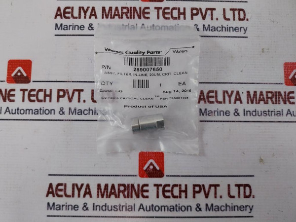 Waters 289007650 Critical Clean In-line Filter Assy 20Um Code: Ag