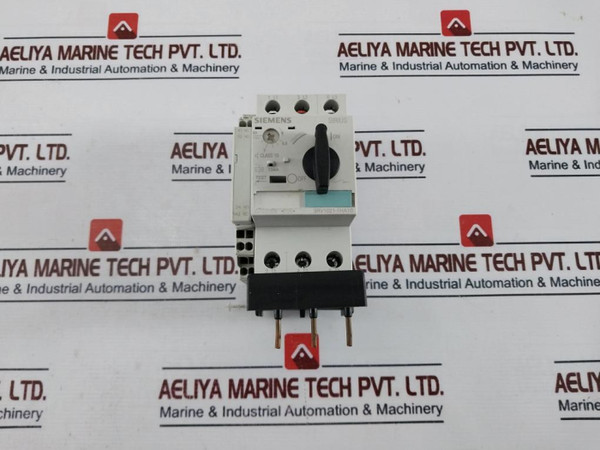 Siemens 3Rv1021-1Ha10 Circuit Breaker 104A W/ 3Rv1901-2A Aux Contact 50/60Hz - Used