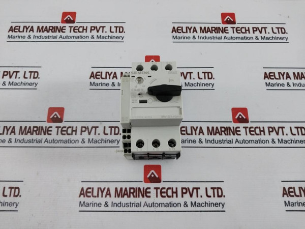 Siemens 3Rv1021-1Ga10 Circuit Breaker W/ 3Rv1901-2A Aux Contact Switch 50/60Hz