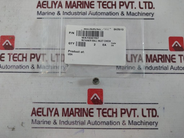 Waters Wat032707 Retainer Ball Inlet Check - New