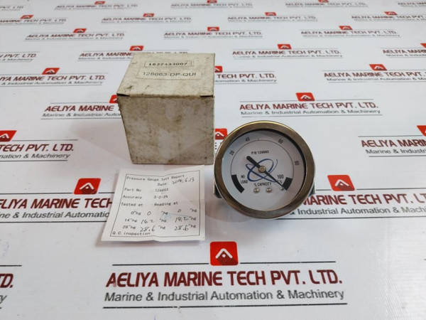 Quincy Compressor 128663 Pressure Gauge - New