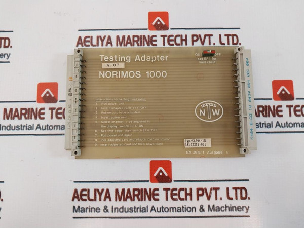 Noris Sa394-1G Norimos 1000 Testing Adapter Limit Switch A-07