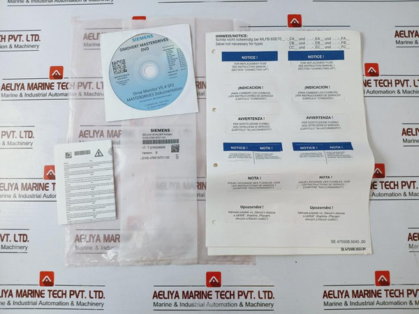Siemens 6Sy7000-0Ad27 Simovert Masterdrives Drive Monitor V5.4 Sp2