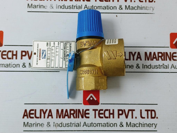 Watts 10004724 Pressure Safety Valve 6 Bar Cw617N