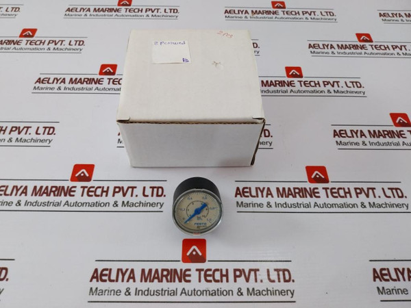 Festo 8001503 Pnematic Pressure Gauge 0-10 Bar/0-1,0 Mpa - Used