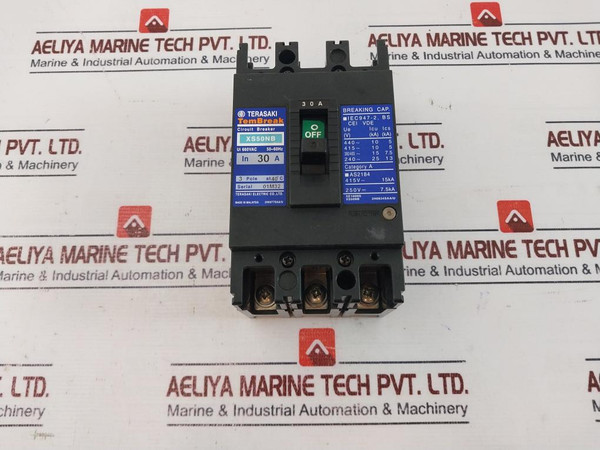 Terasaki Electric Tembreak Xs50Nb 3Pole Circuit Breaker 30A Iec947-2 Xe100Ns