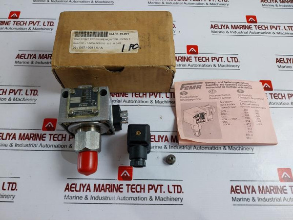 Fema Dcmv 6 Pressure Switch 0.5-6 Bar 16 Bar Max Ip54