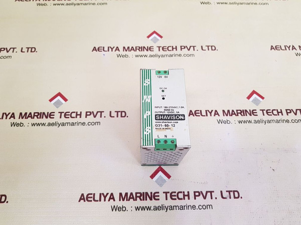 Shavison G31-60-12 Power Supply 180-270Vac 1.0A 50/60 Hz