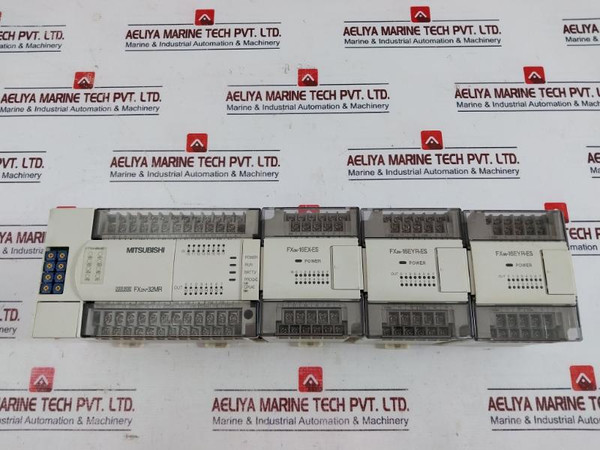 Mitsubishi Fx2N-32Mr,Fx0N-16Ex-es/Ul(Digital Input Unit),Fx0N-16Eyr-es/Ul(Digital Output Unit) Programmable Controller Set