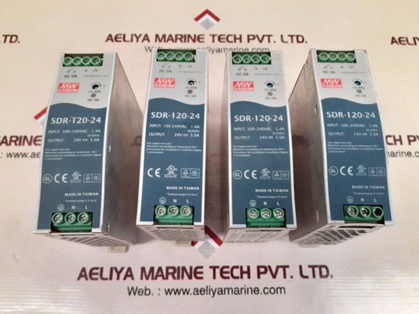 Mean Well SDR-120-24 power supply MW input 100-240VAC 5.0A output