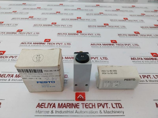 Festo Pev-1/4-b-od Pressure Switch 175250 H743 250 Vac \ 125 Vdc - New