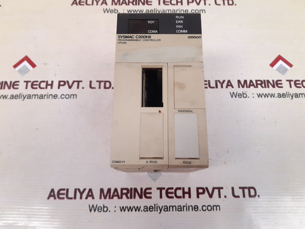 Omron sysmac c200hx-cpu64cpu unit with c200hw-com02-v1 plc module