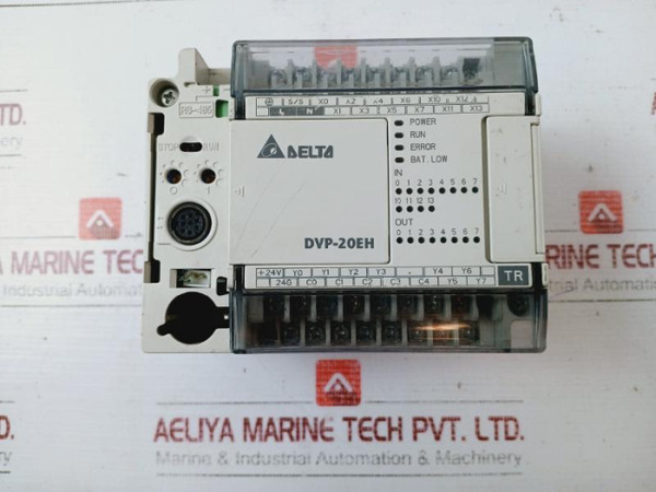 Delta Dvp20Eh00T2 Digital Input/Output Module Programmable Logic Controller Plc - Used