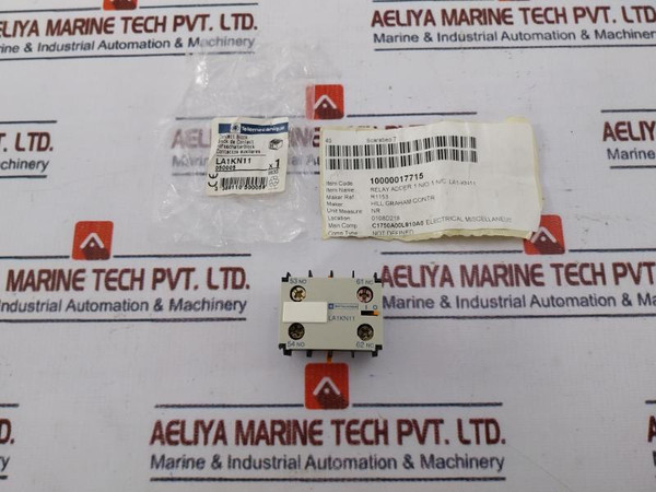 Telemecanique La1Kn11 Auxiliary Contact Block W913791950311 690V 10A A600, Q600