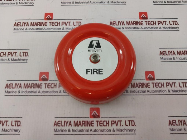Menvier Fire Alarm Red Bell, 24V Dc - Used