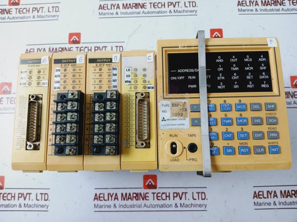 Mitsubishi Kakoki E-01T-4131 Controller Rack Module E-01T-4157 Ac110V / 100V - Used